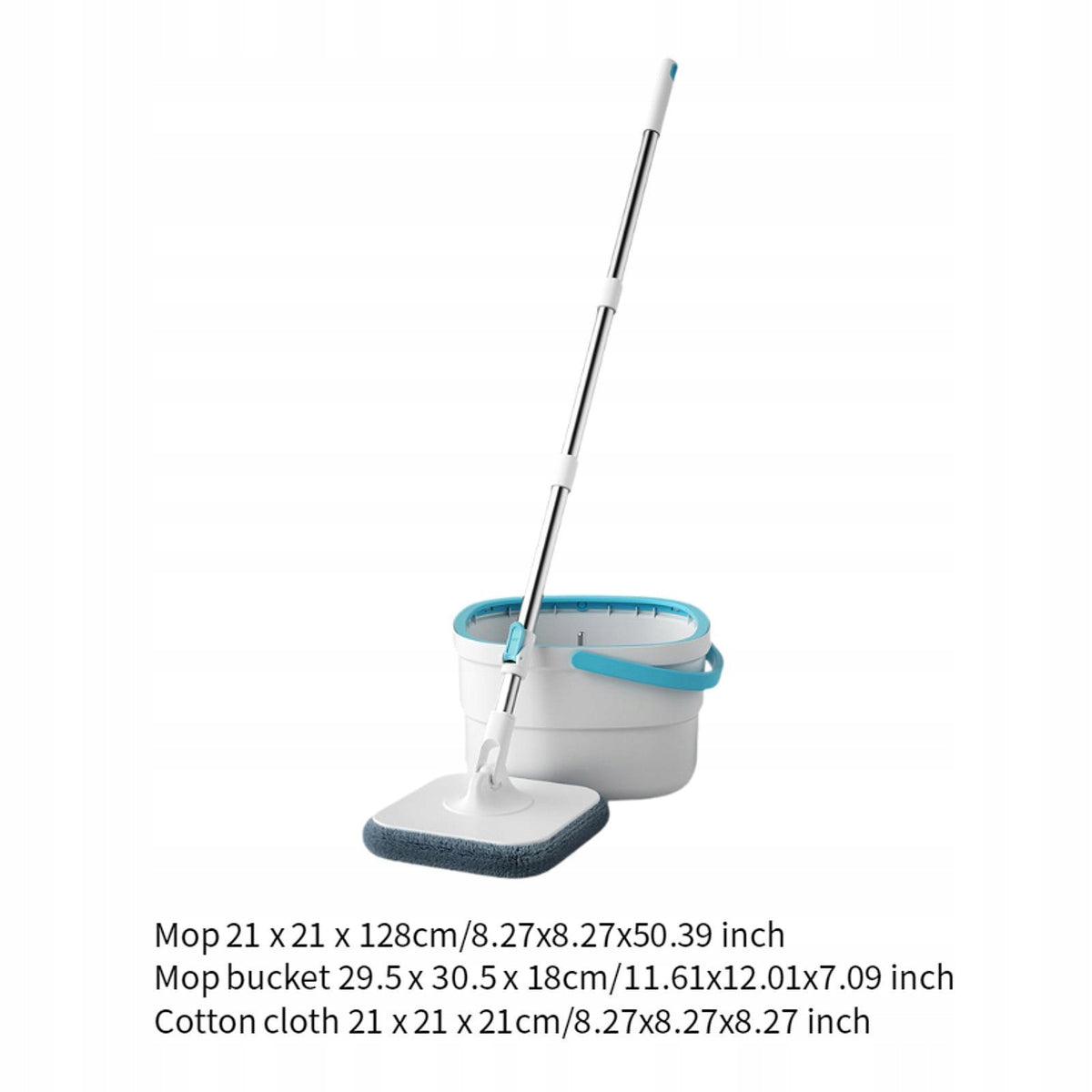 and Bucket Set Washable Adjustable Handle Microfiber Mops with 2 Mop Pads Packaging status original