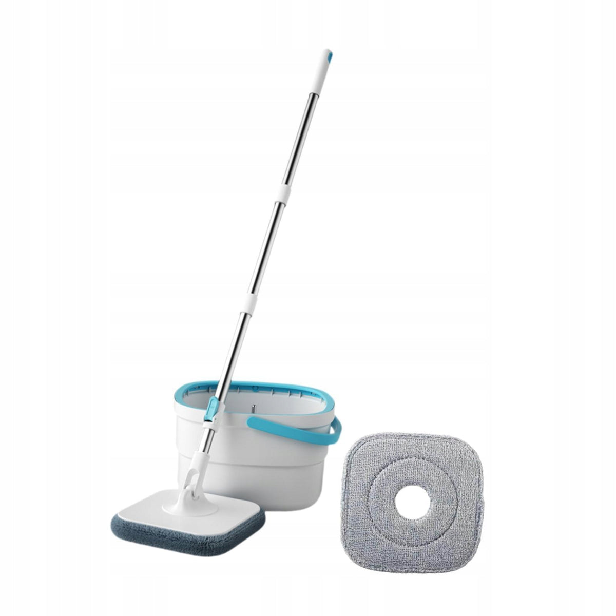 and Bucket Set Wet or Dry Using Stainless Steel Microfiber with 2 Mop Pads Brand no brand