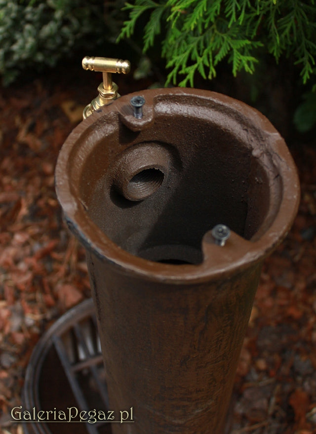 Cast Iron Solid Hydrant Drain Point Water Intake with 3/4 Faucet