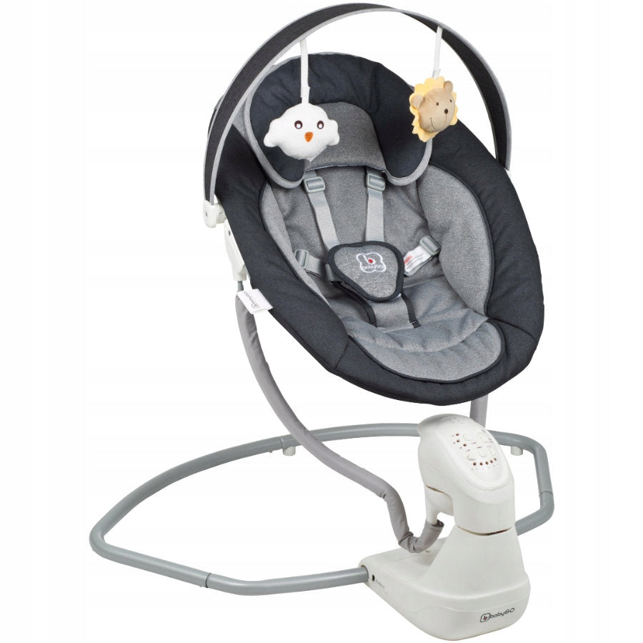 babyGO Cuddly anthracite rocker