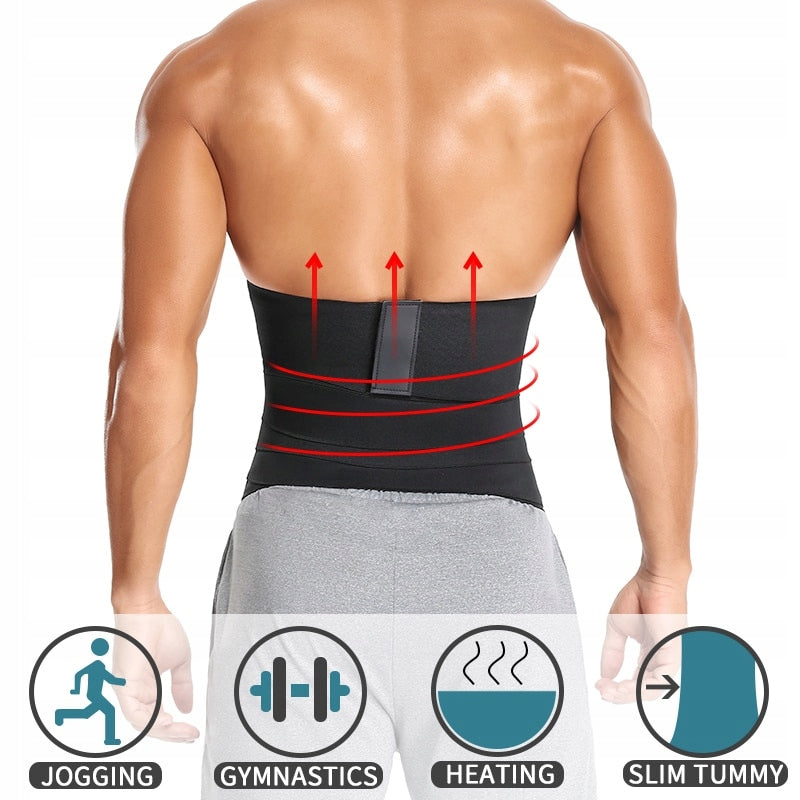 belly reducer bandage slimming belt 3m Color black