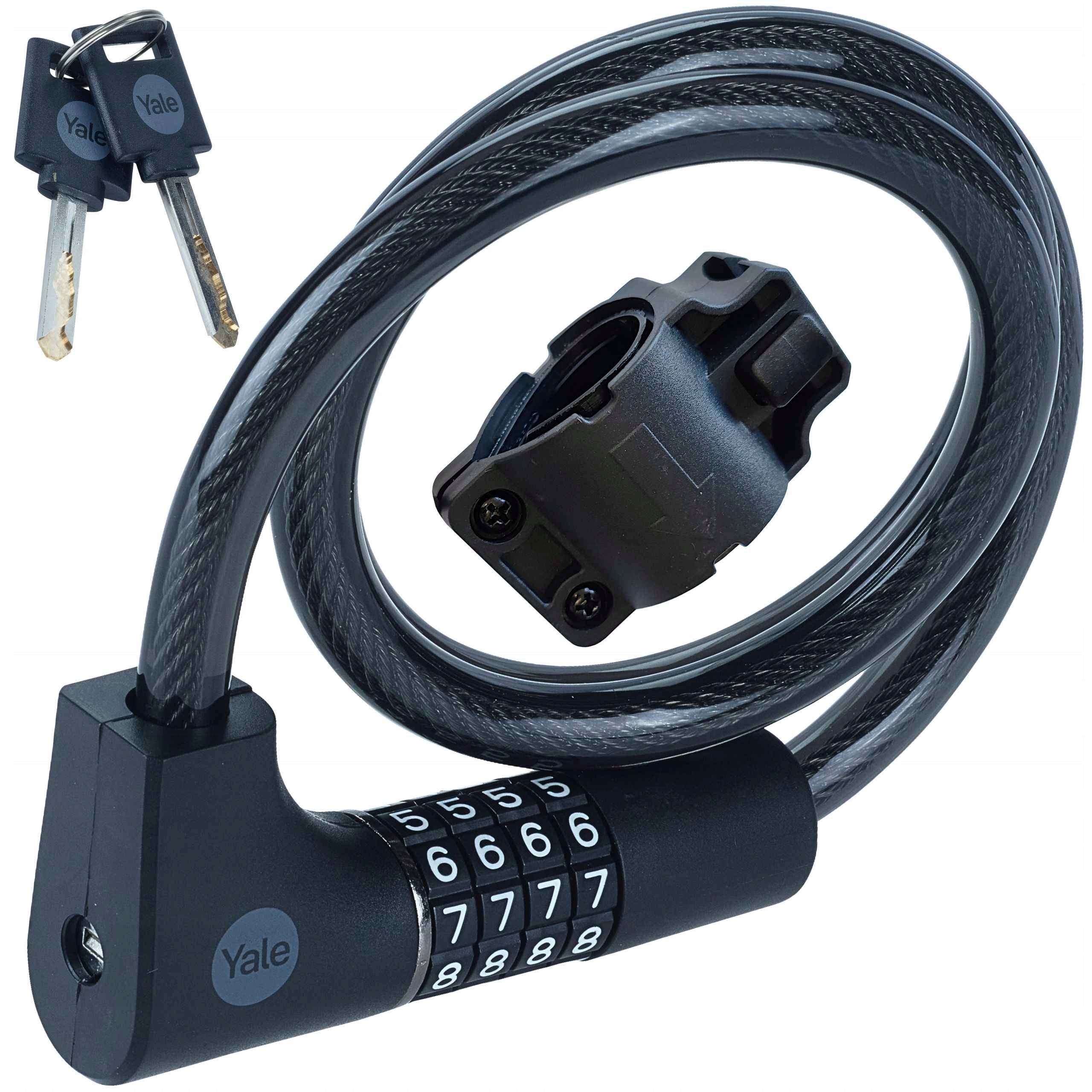 bicycle clasp Yale YCC0/12/100/2 key, combination, cable
