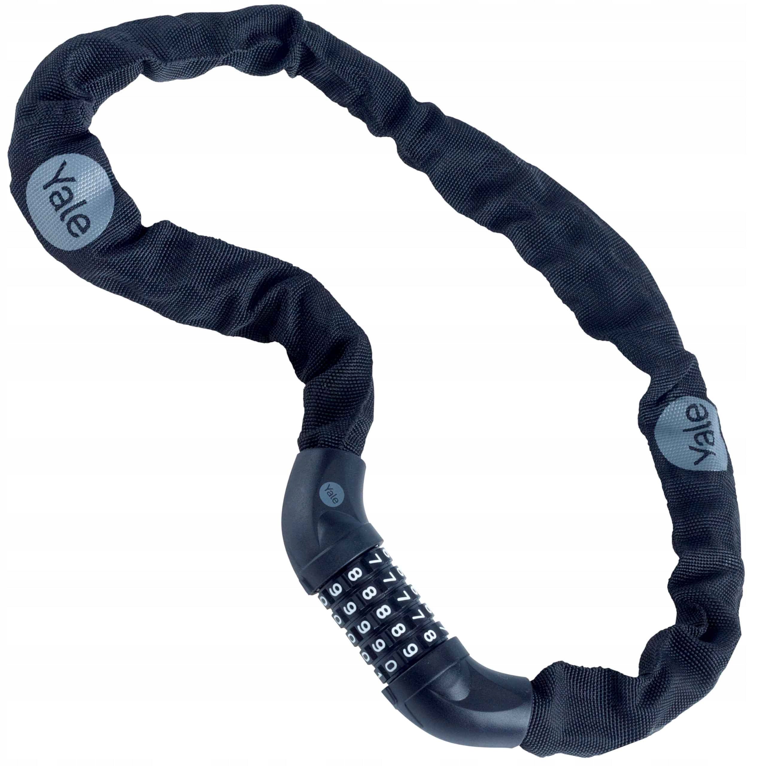 bicycle clasp Yale YCHC0/6/90/2 chain for cipher, code for motorbike Color black