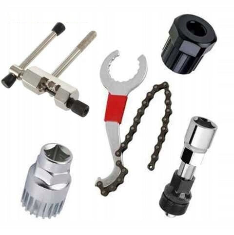 bottom bracket chain wrench, cassette crank puller, whip
