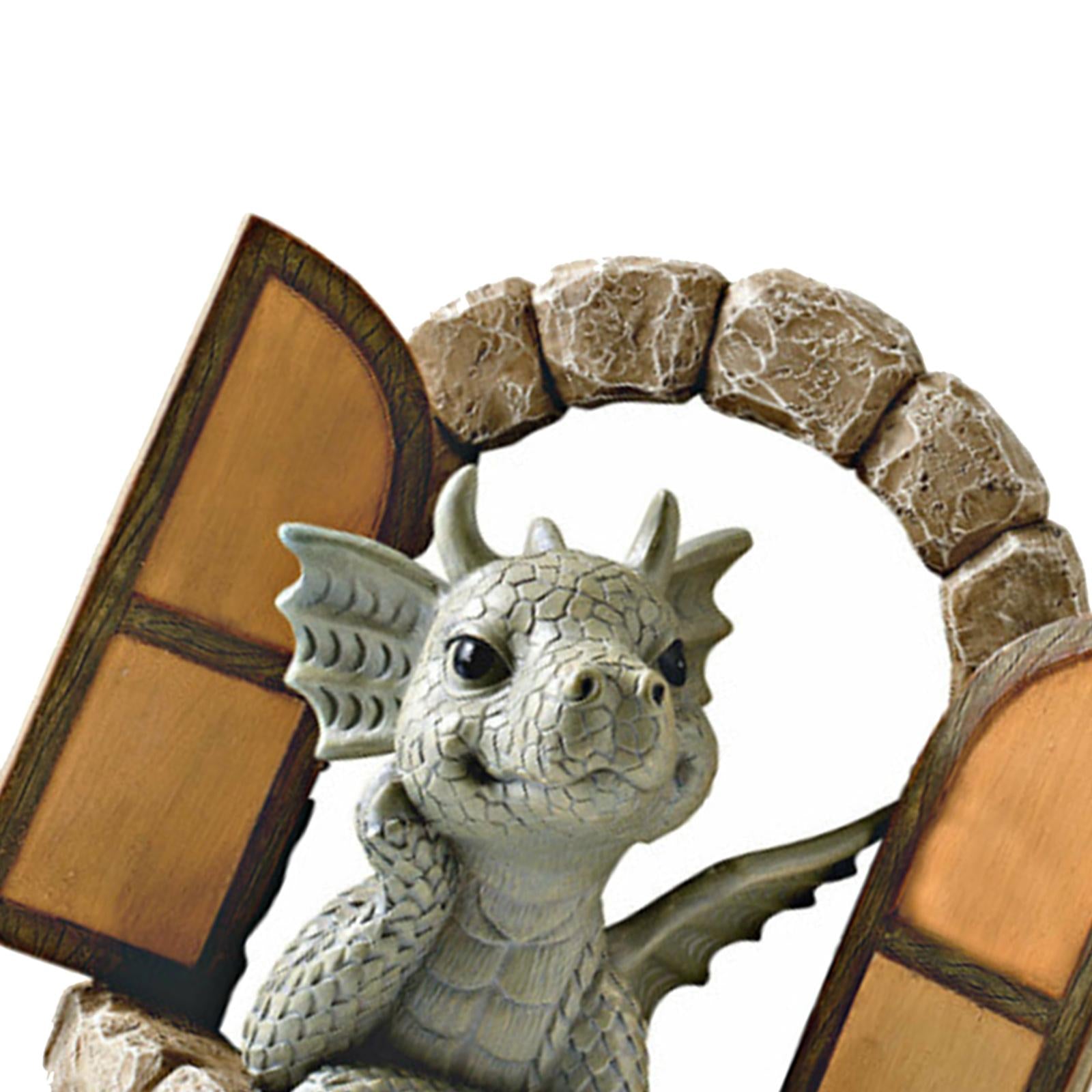 Dinosaur Out The Door Fairy Whimsical Ornament Novelty Balcony Dinosaur