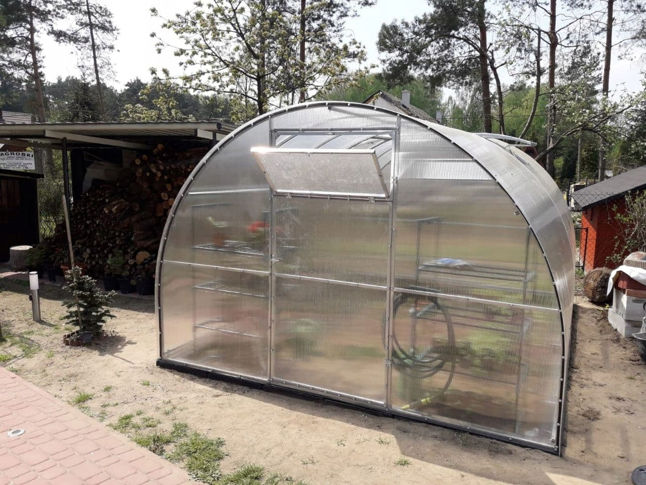 Šiltnamis POLYCARBONATE STRAIGHT PLUS 3x6 m, 4 mm, 40x20