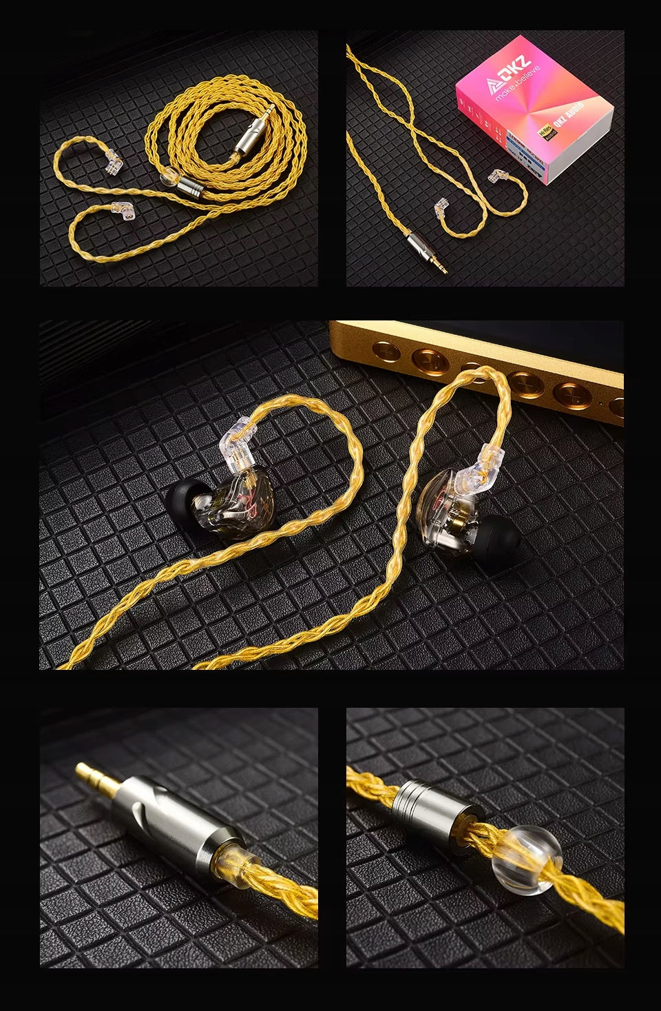 cable for headphones KZ CCA NRA CASTOR QKZ MT1 ZSN TRN MT1 C-PIN QDC Manufacturer code QKZ T1