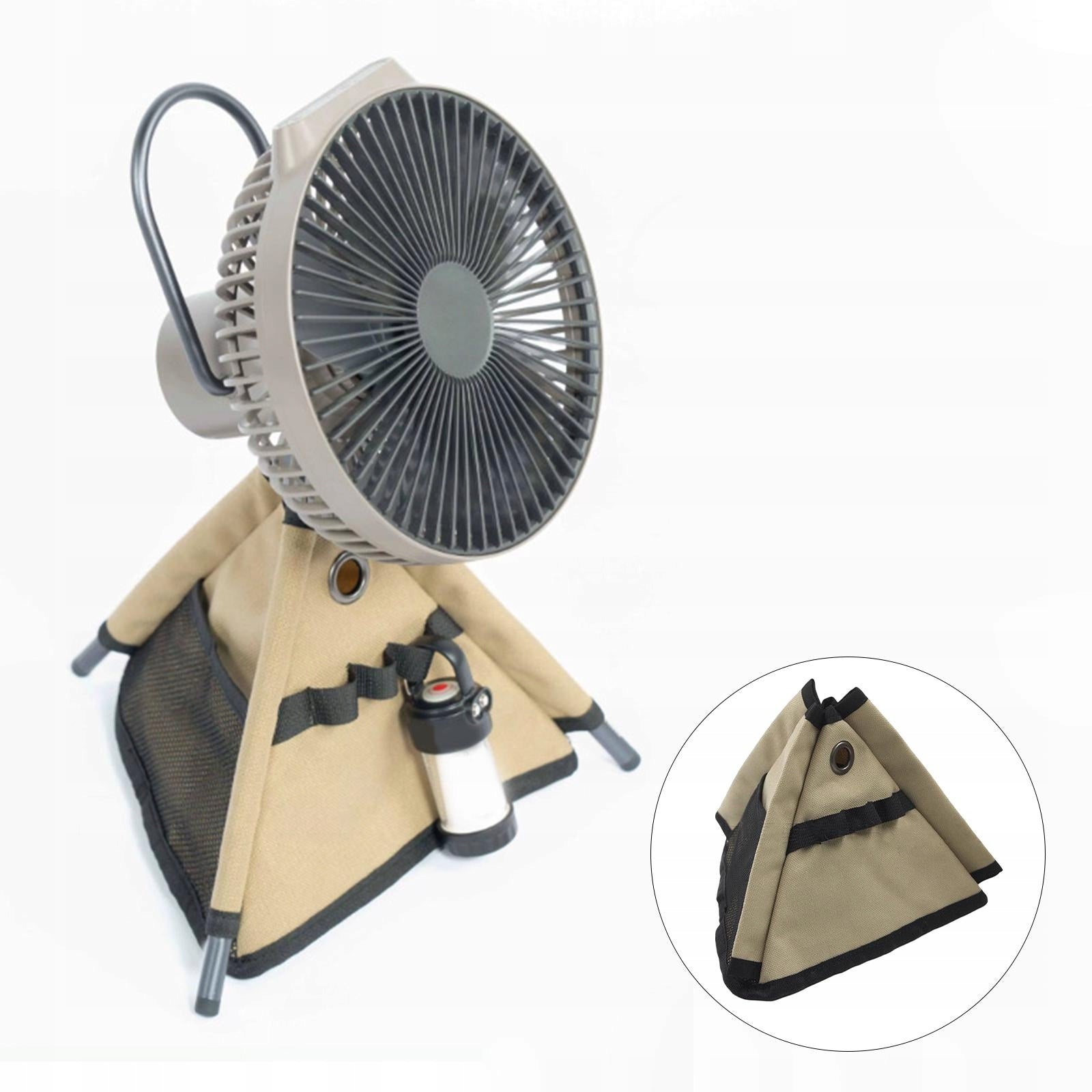 camping fan tripod with bag storage bag Khaki Power 0 W
