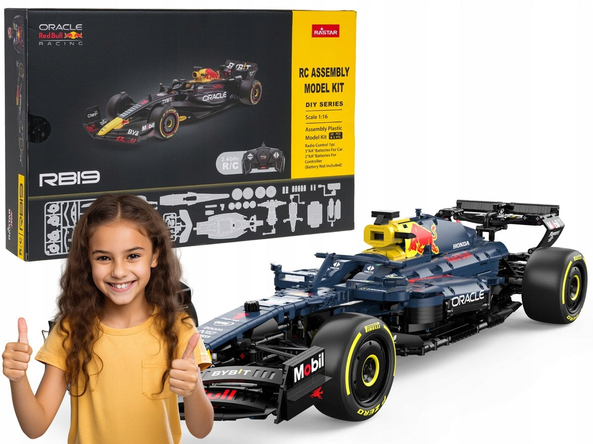car for remote control Red Bull F1 RB19 1:16 RASTAR car for turning Kind driving