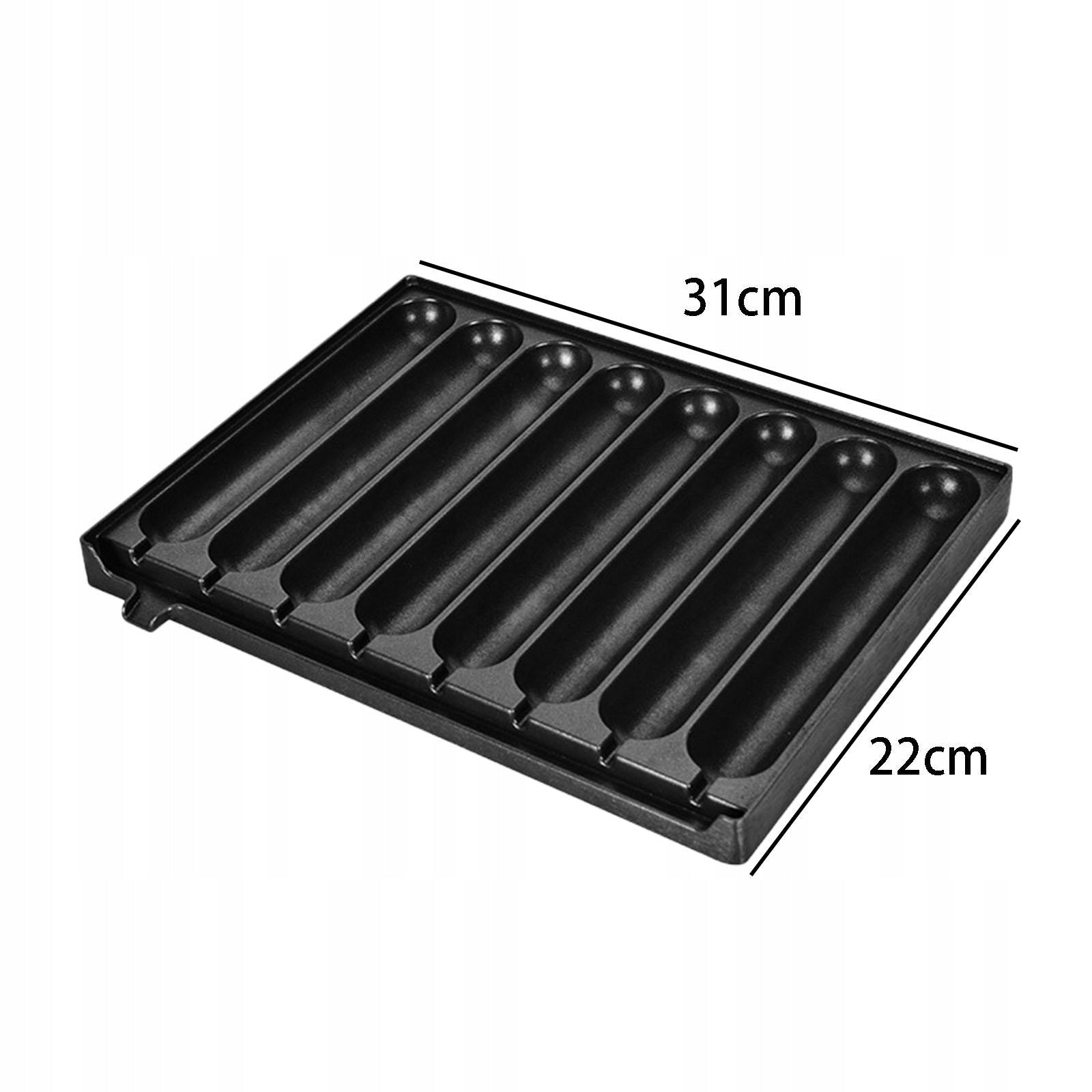 cast aluminum Sausage Pan 8 Grids Waffle Corn Dog Maker for Cooking Kitchen Packaging status original