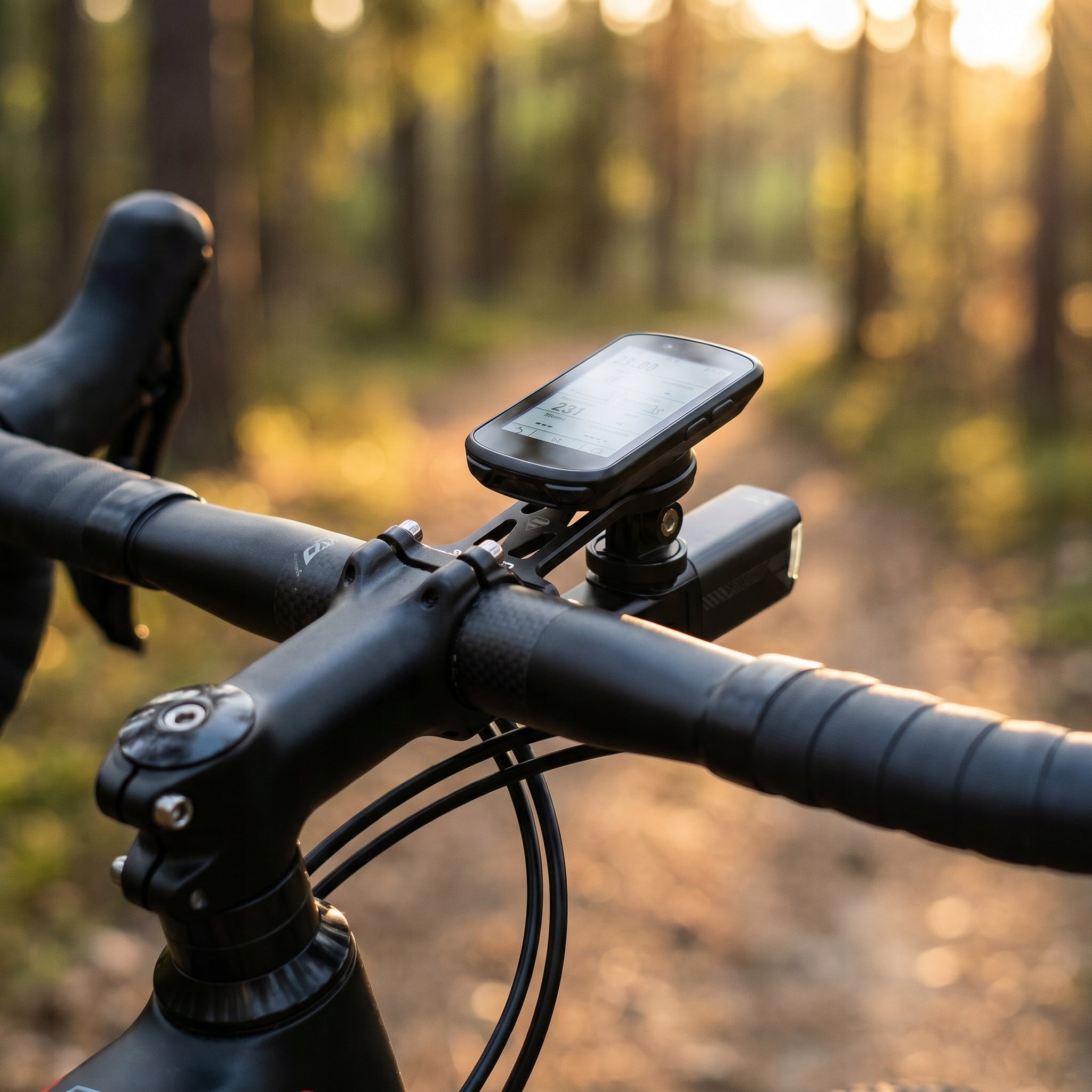 Dviračio laikiklis 2 viename, tinka Garmin, Wahoo, Bryton vairui