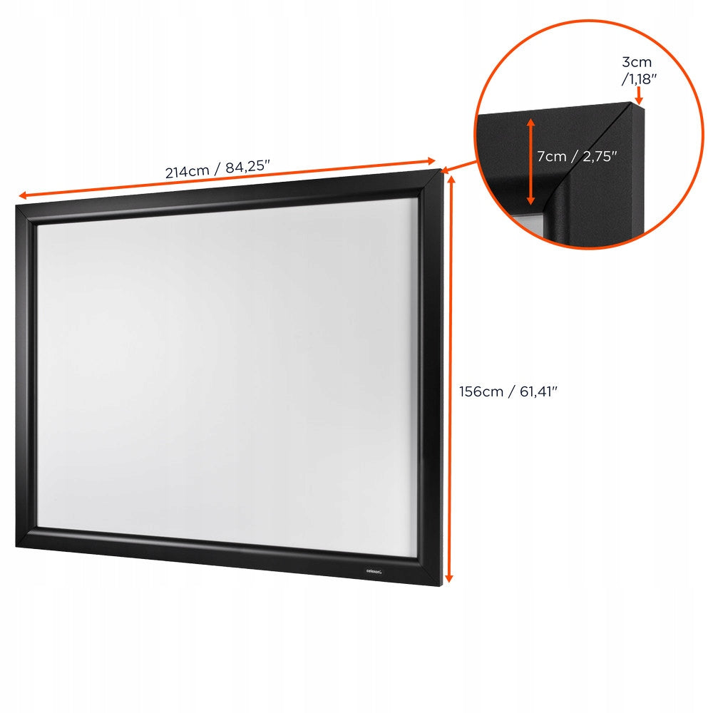 celexon HomeCinema Frame 200 x 150 cm Frame Projection Screen Brand Celexon