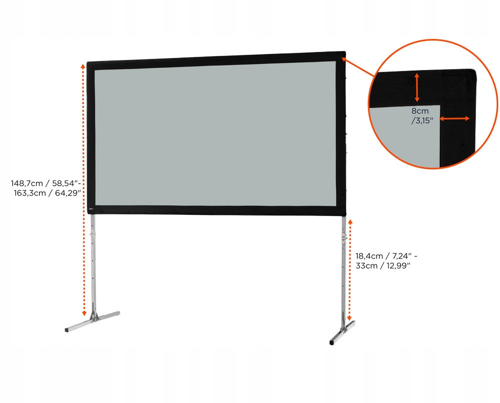 celexon Mobile Expert 203 x 114 cm frame projection screen - for rear Brand Celexon