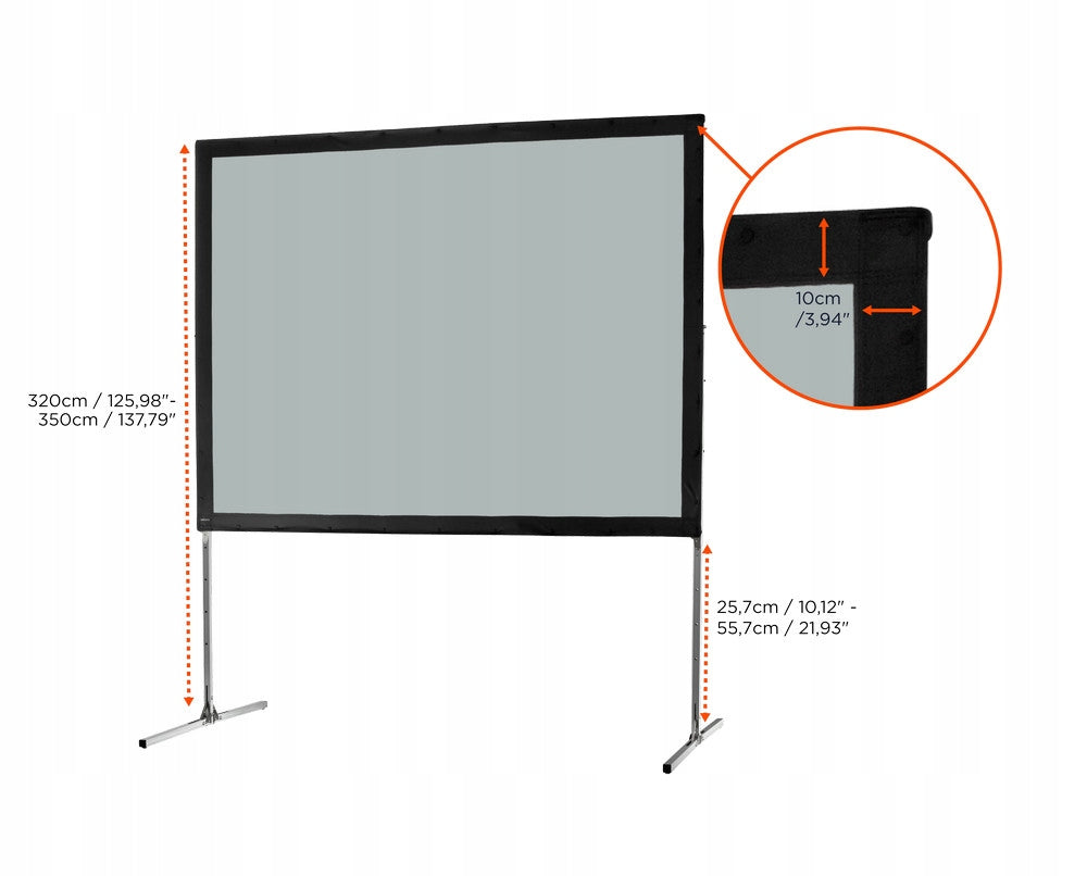 celexon Mobile Expert 366 x 274 cm frame projection screen - for rear Brand Celexon