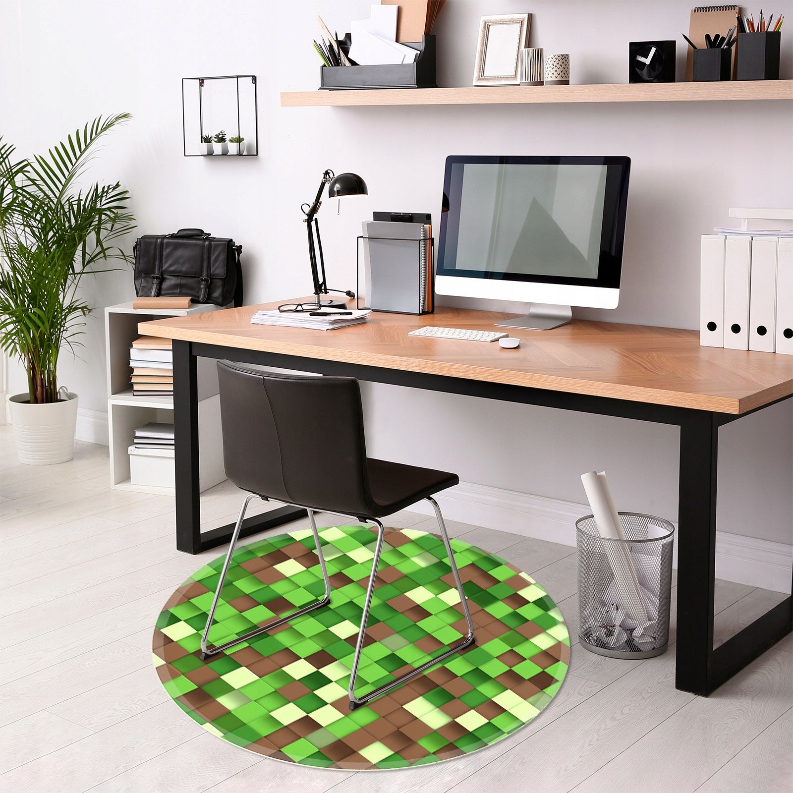 chair mat like minecraft squares mosaic 100 cm Product height 100 cm