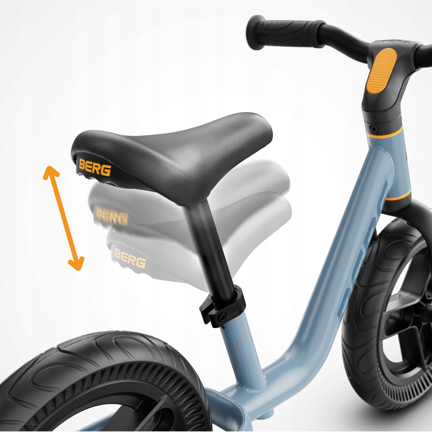 children's balance bike BERG MOOV 10, 10 inches from 2 years blue Frame steel
