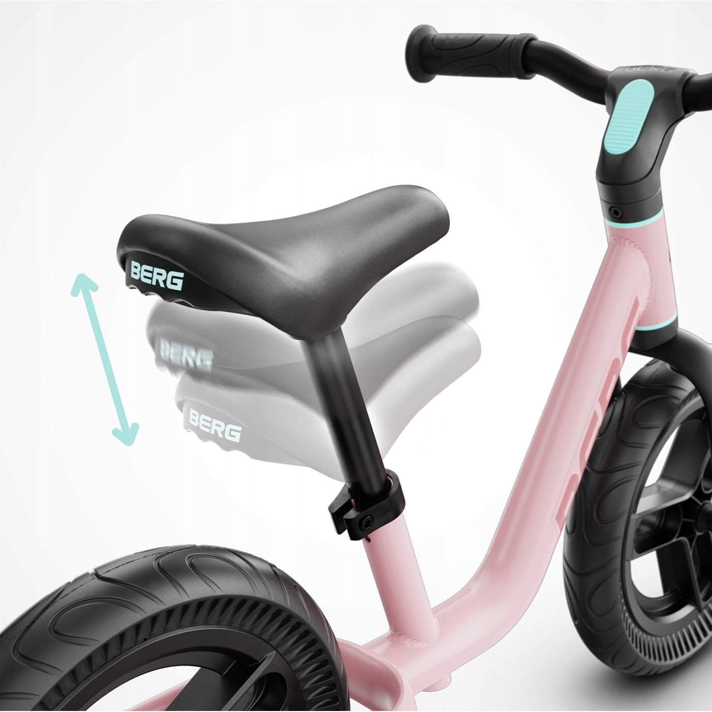 children's balance bike BERG MOOV 10, 10 inches from 2 years pink Frame steel