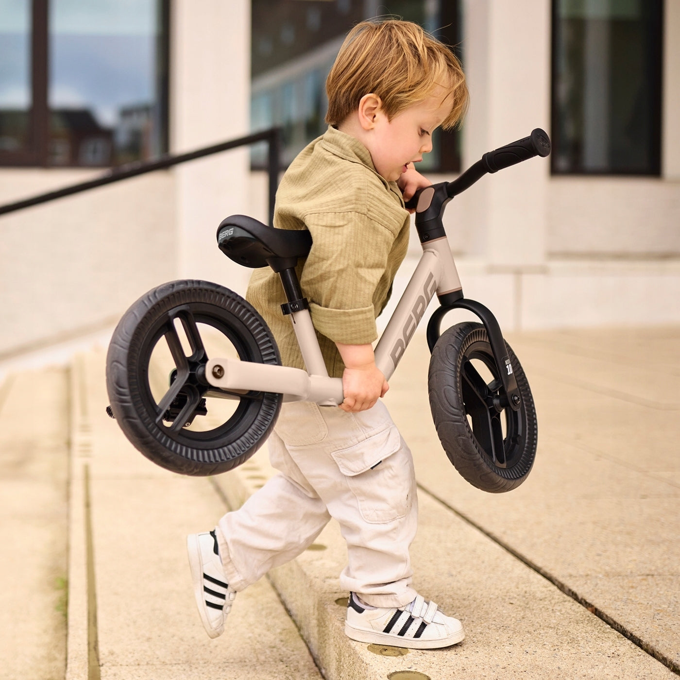 children's balance bike BERG MOOV 10, 10 inches from 2 years sand beige Model BERG MOOV