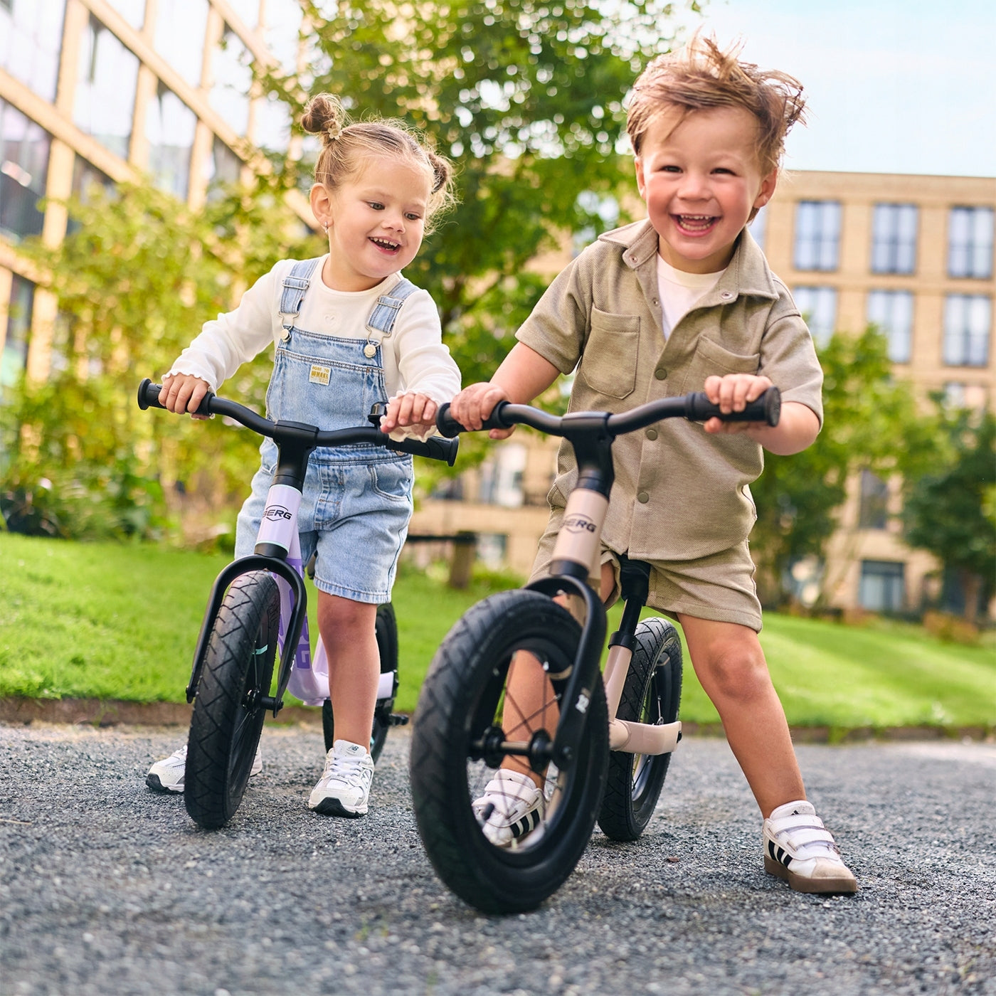 children's balance bike BERG MOOV 12, 12 inches from 2,5 sand beige Color beige