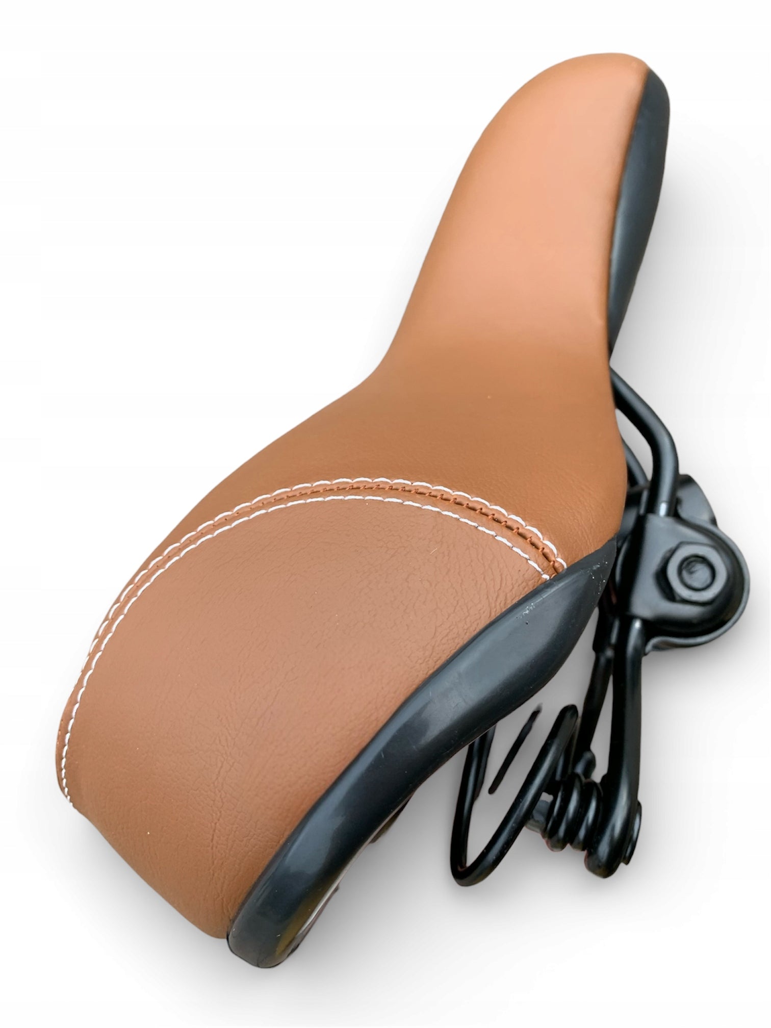 comfortable soft bicycle saddle brown urban universal for women Brand no brand