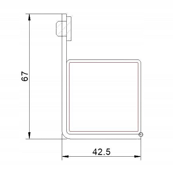 Elektrinė spynos kasetė L350, juoda (RAL 9005), vartams, tvoroms ir durims