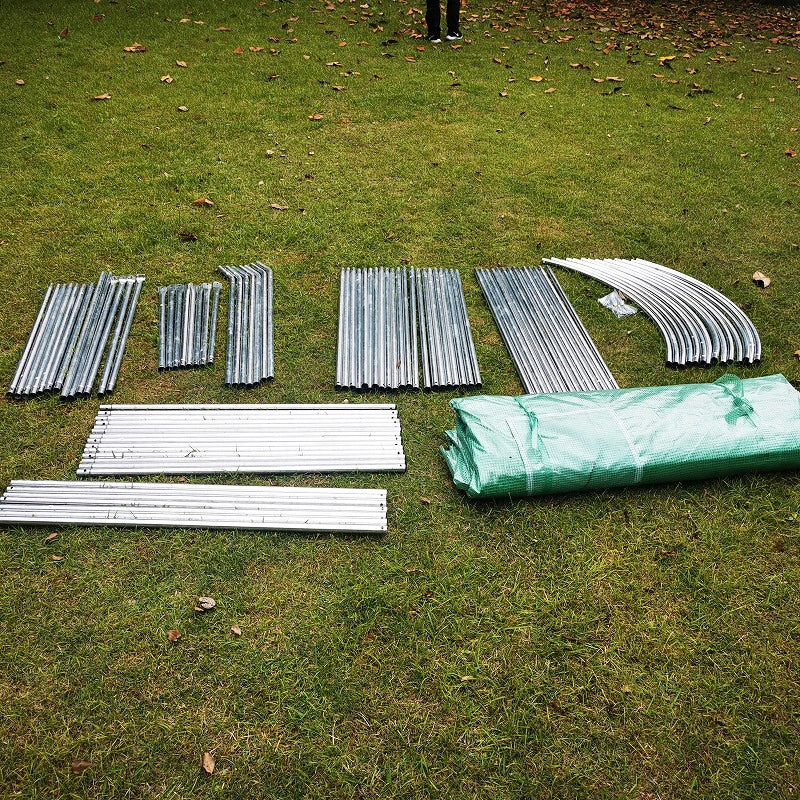 Šiltnamis 6x3 m, 18 m², UV plėvelė 140 g, cinkuotas, 12 langų