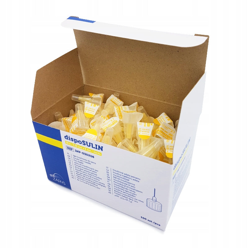 dispoSULIN NEEDLES FOR PENA 30G 0,30 8mm UNI 200 pcs. Medical device yes