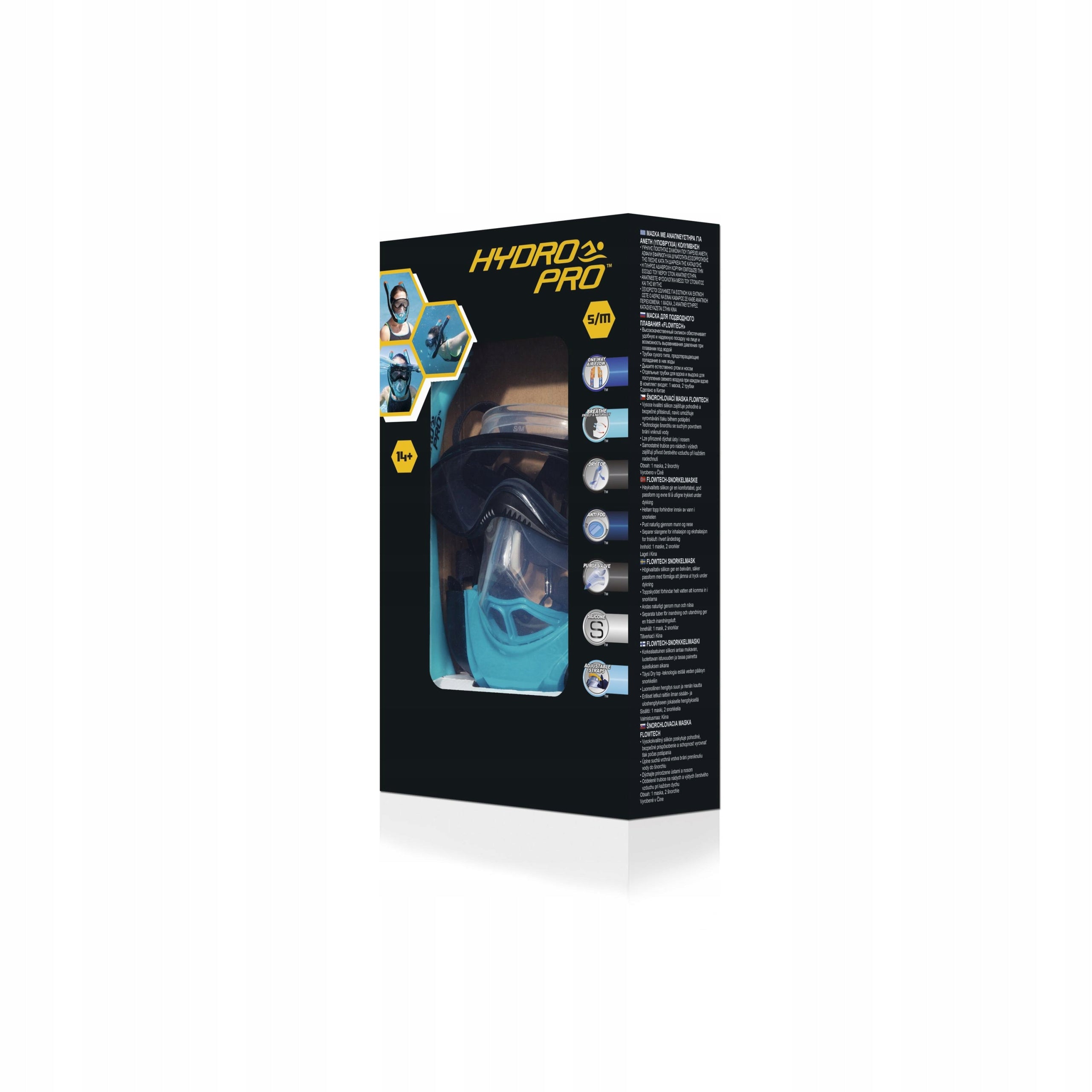 diving mask with 2 tubes S/M Gender not applicable