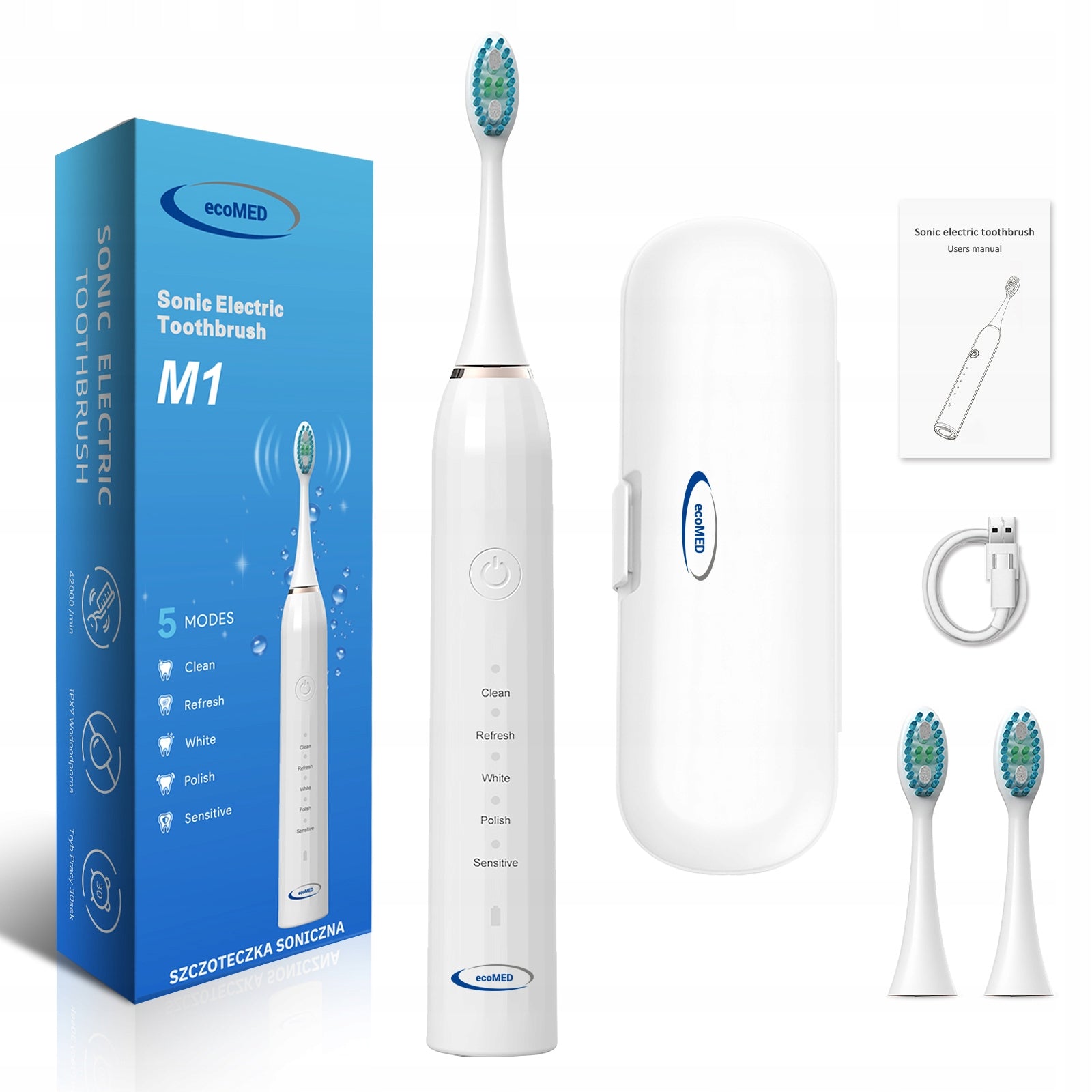 ecoMED sonic toothbrush – healthy, white beautiful smile without compromise