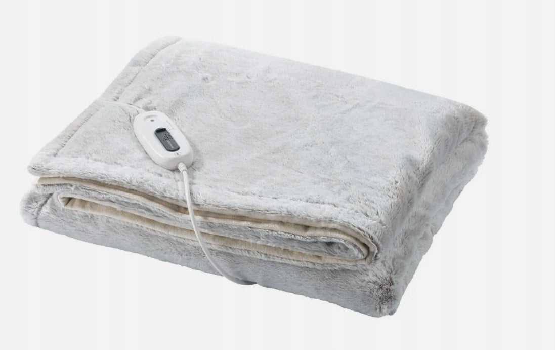 electric blanket cozy heated 130x180cm grey house gift blanket warm