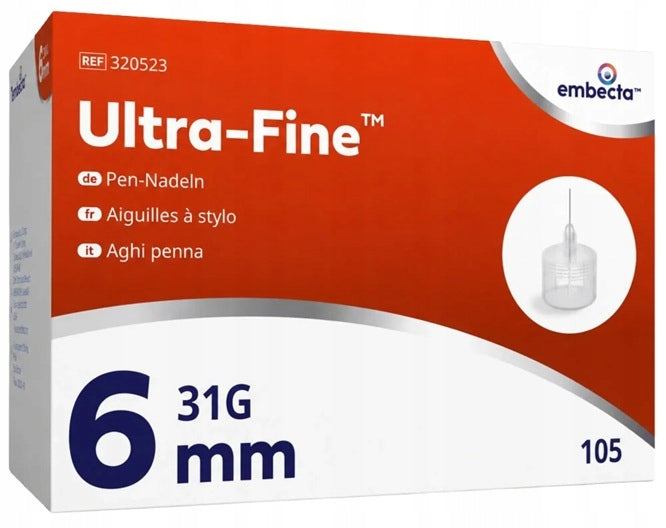 embecta Ultra-Fine 31G - 0,25 x 6mm 105pcs