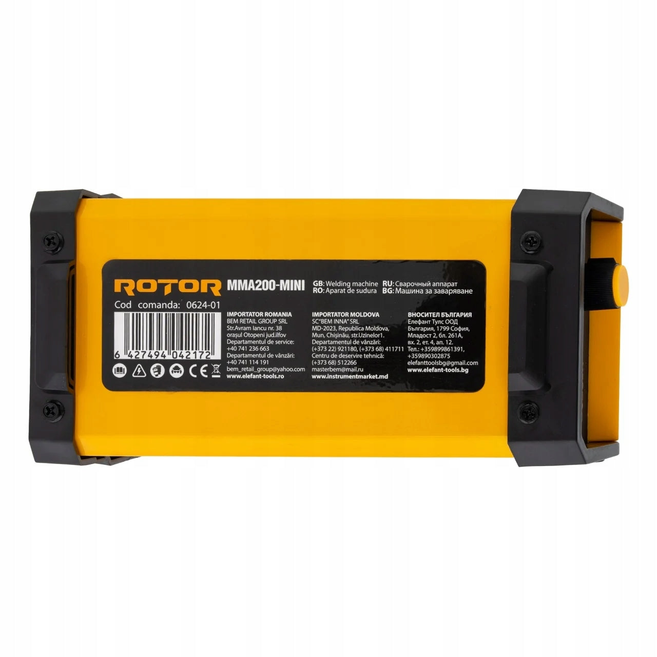 Suvirinimo aparatas inverterinis MMA200-MINI ROTOR, 200A, kompaktiškas