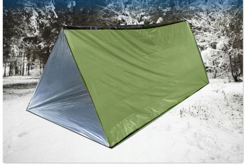 Palapinė dvivietė LIFETENT, 240x150x90 cm, žalia, su termoizoliacine folija