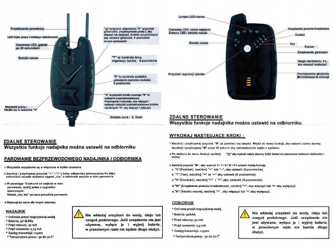 Žuvų signalizatorių rinkinys 2+1 Crystal VIP su apsaugos laikikliais