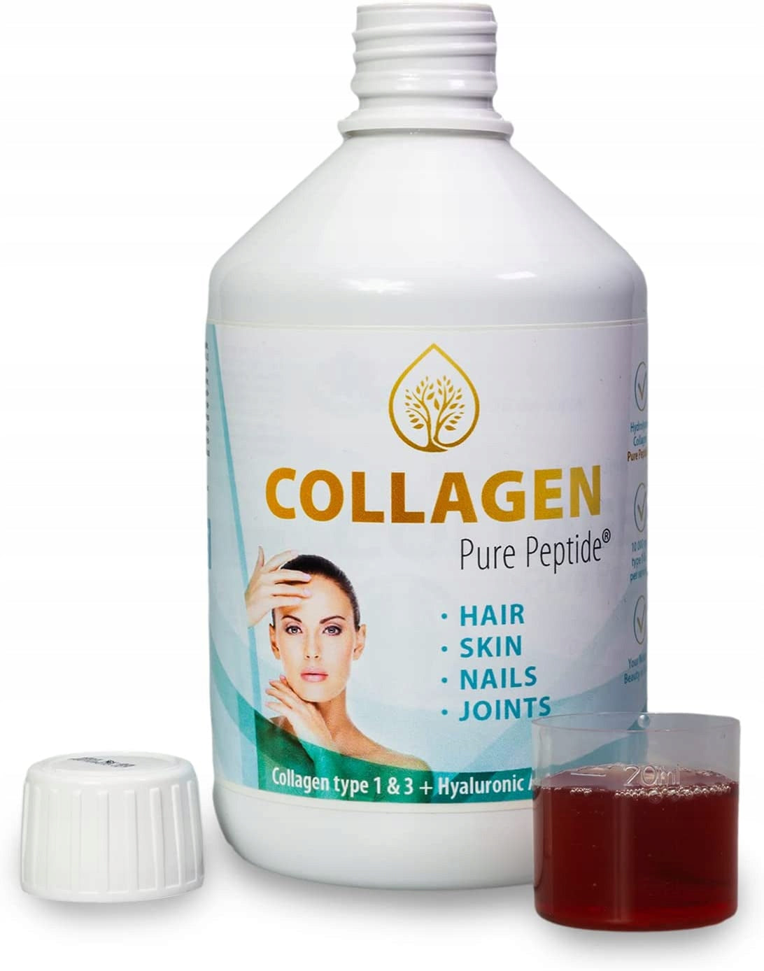 fish collagen 10000mg + hyaluronic acid + vitamin c