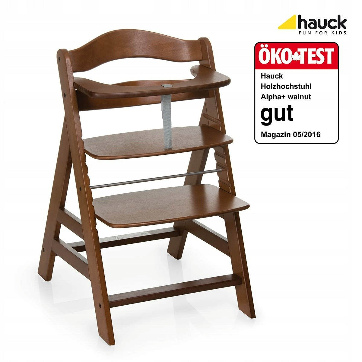 hauck Alpha+ walnut high chair