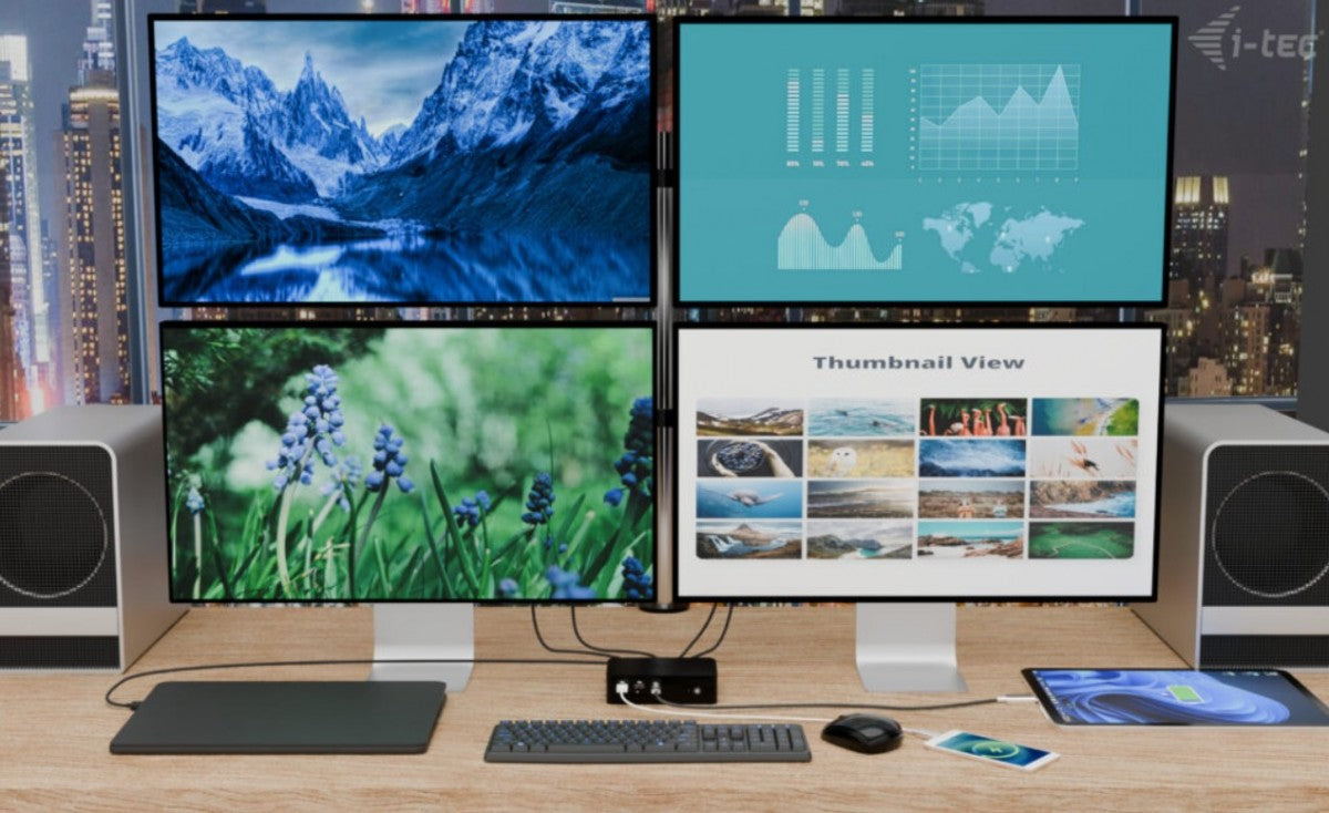 i-tec Thunderbolt 5 2x HDMI PD 140W Docking Station Manufacturer I-Tec