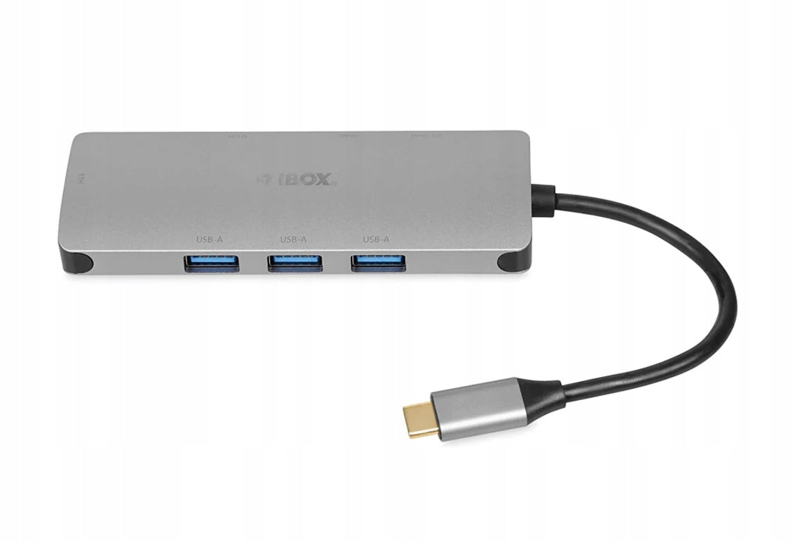 iBox IUH3RJ4K USB Type-C Hubs and Hubs 5000 Mbit/s Silver Manufacturer code IUH3RJ4K