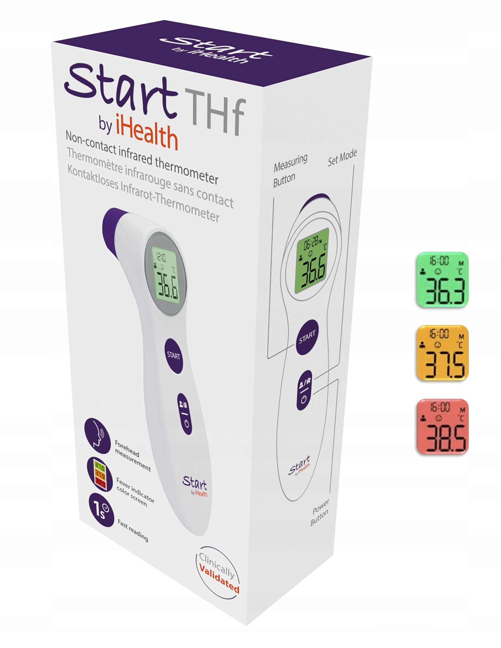 iHEALTH START THf 3in1 Infrared Non-Contact Thermometer