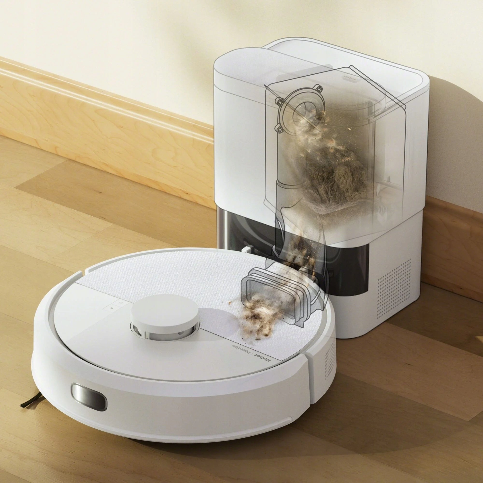 iRobot Roomba 105 Combo + AutoEmpty dock (White) Dominant color white