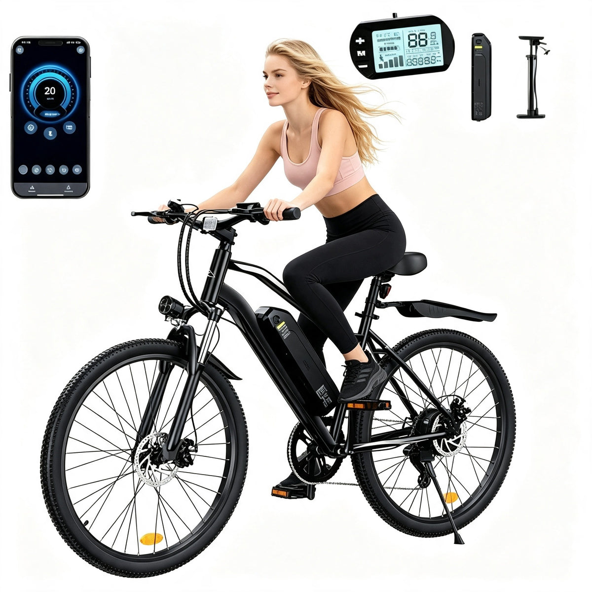 iScooter EB3S electric vehicles 36V 15Ah 35km/h LCD LED 90km cruise control PAS