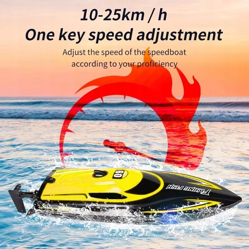 iUni HJ812 Remote Controlled Boat, RC Racing Speed Boat Drift, 25 km/h Kid's age 14+ years