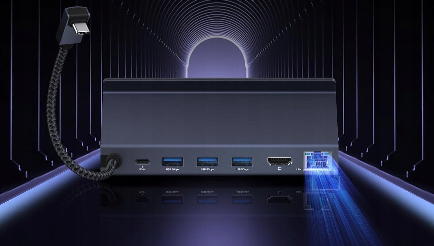 iVANKY 8-in-1 ROG Ally Dock with HDMI 2.1 4K@120Hz, 1Gbps Ethernet, 3 * USB-A 3.0 Packaging status original