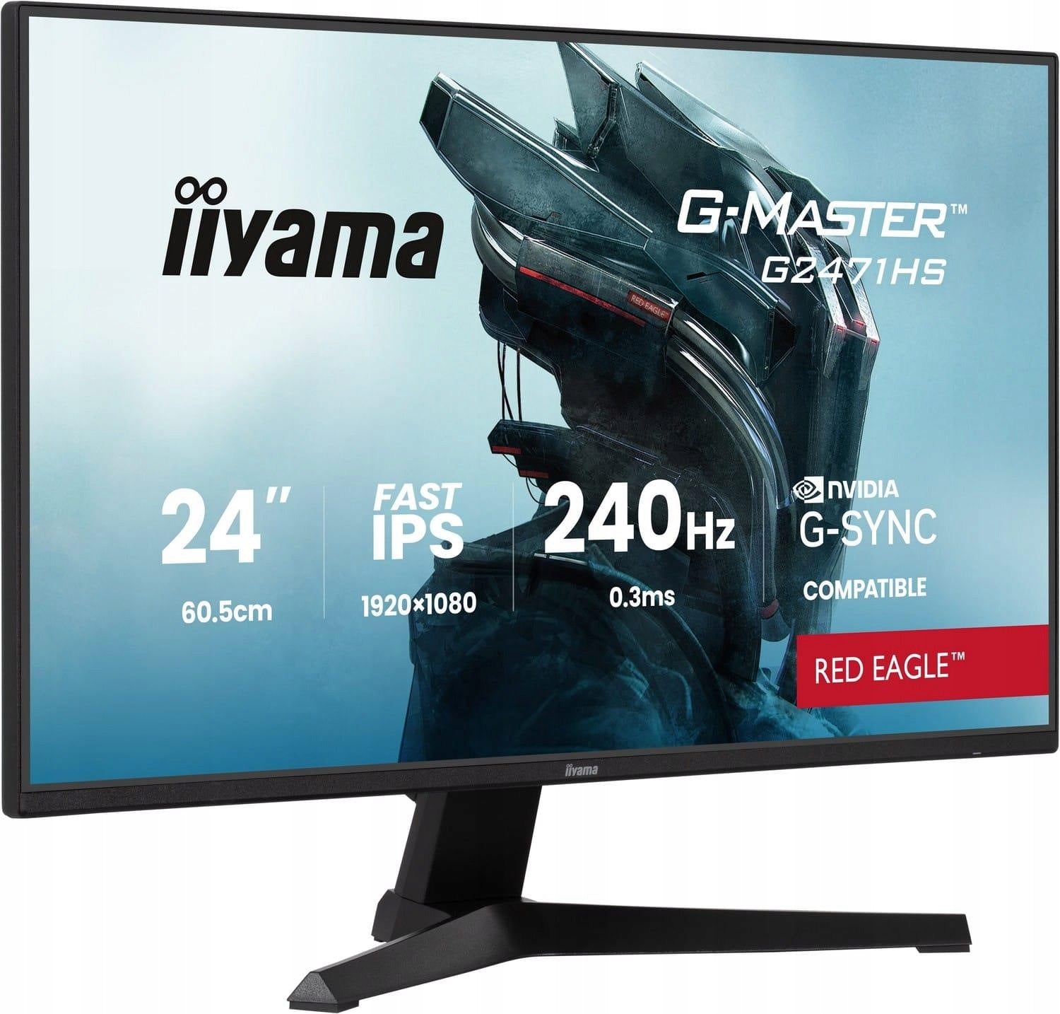 iiyama G-Master G2471HS-B1 Red Eagle Monitor - 240Hz Full HD Fast IPS 23.8" Packaging status original