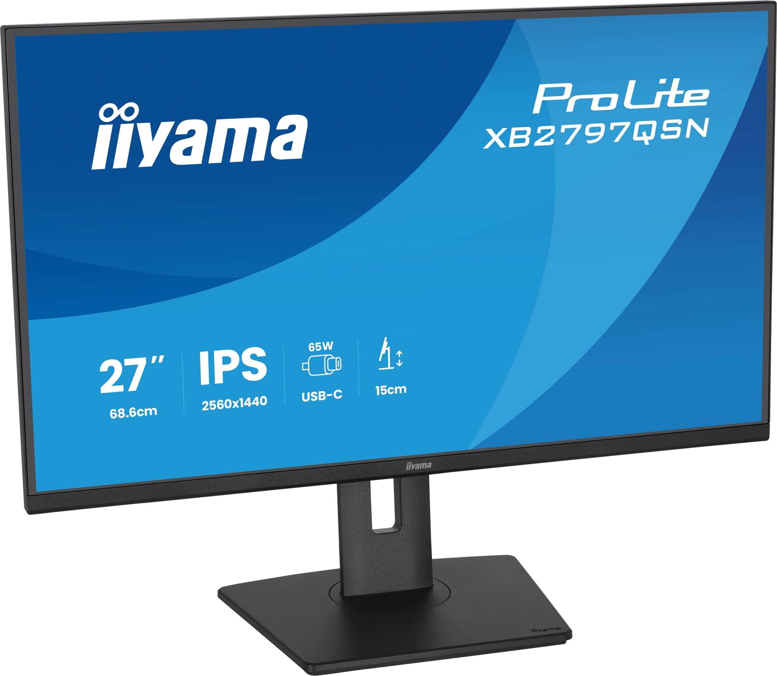 iiyama ProLite XB2797QSN-B1 27 IPS WQHD LED monitor 1ms 75Hz /USB-C HDMI Packaging status original