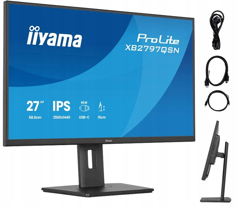 iiyama ProLite XB2797QSN-B1 27 IPS WQHD LED monitor 1ms 75Hz /USB-C HDMI