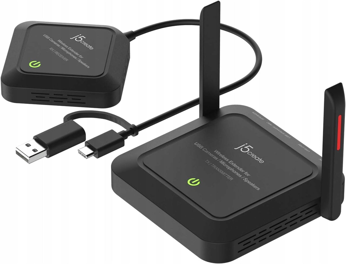 j5create JVW120 USB video audio extender 25m Mac Windows