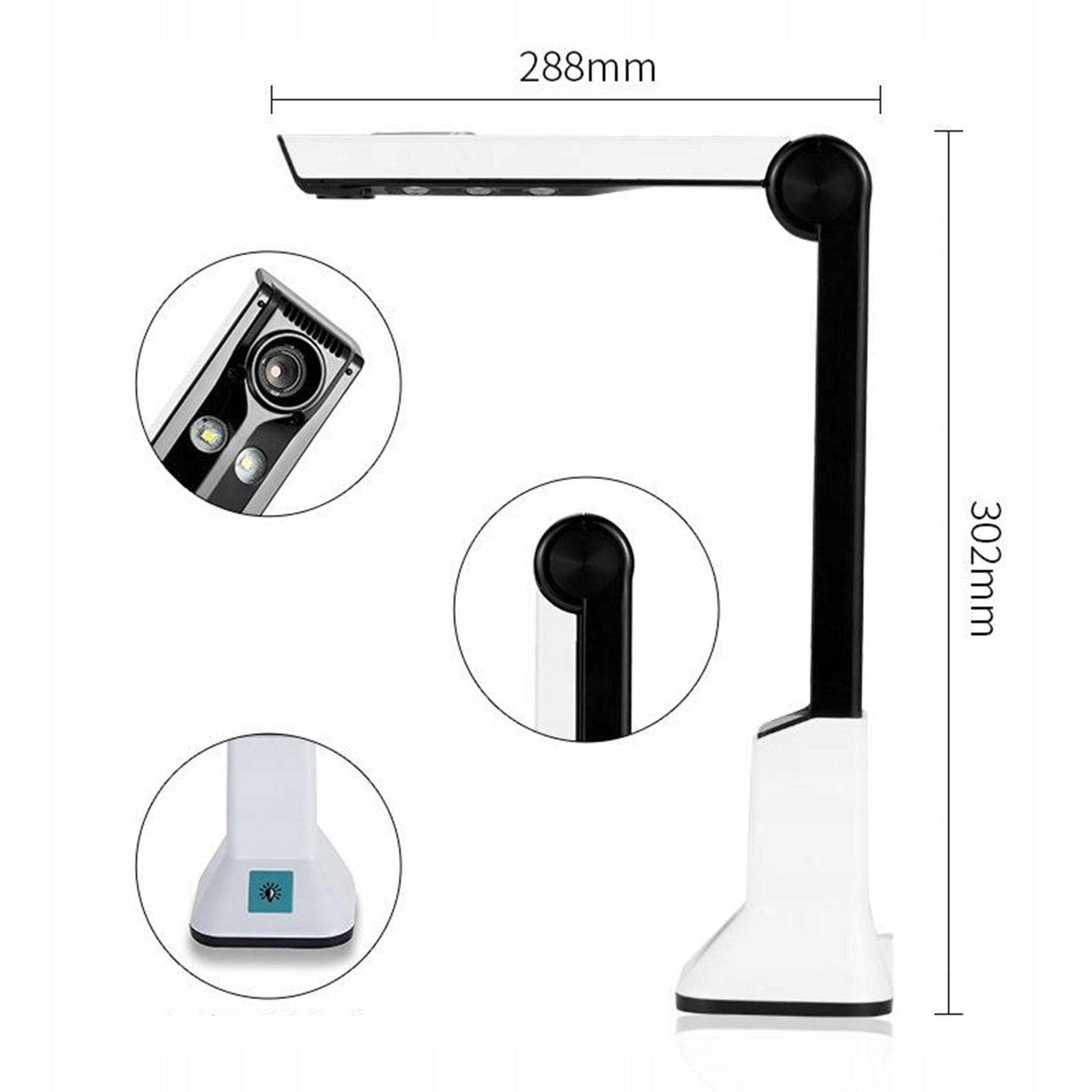 lacooppia 8MP Document Cameras High Definition Document Scanner with OCR Brand no brand