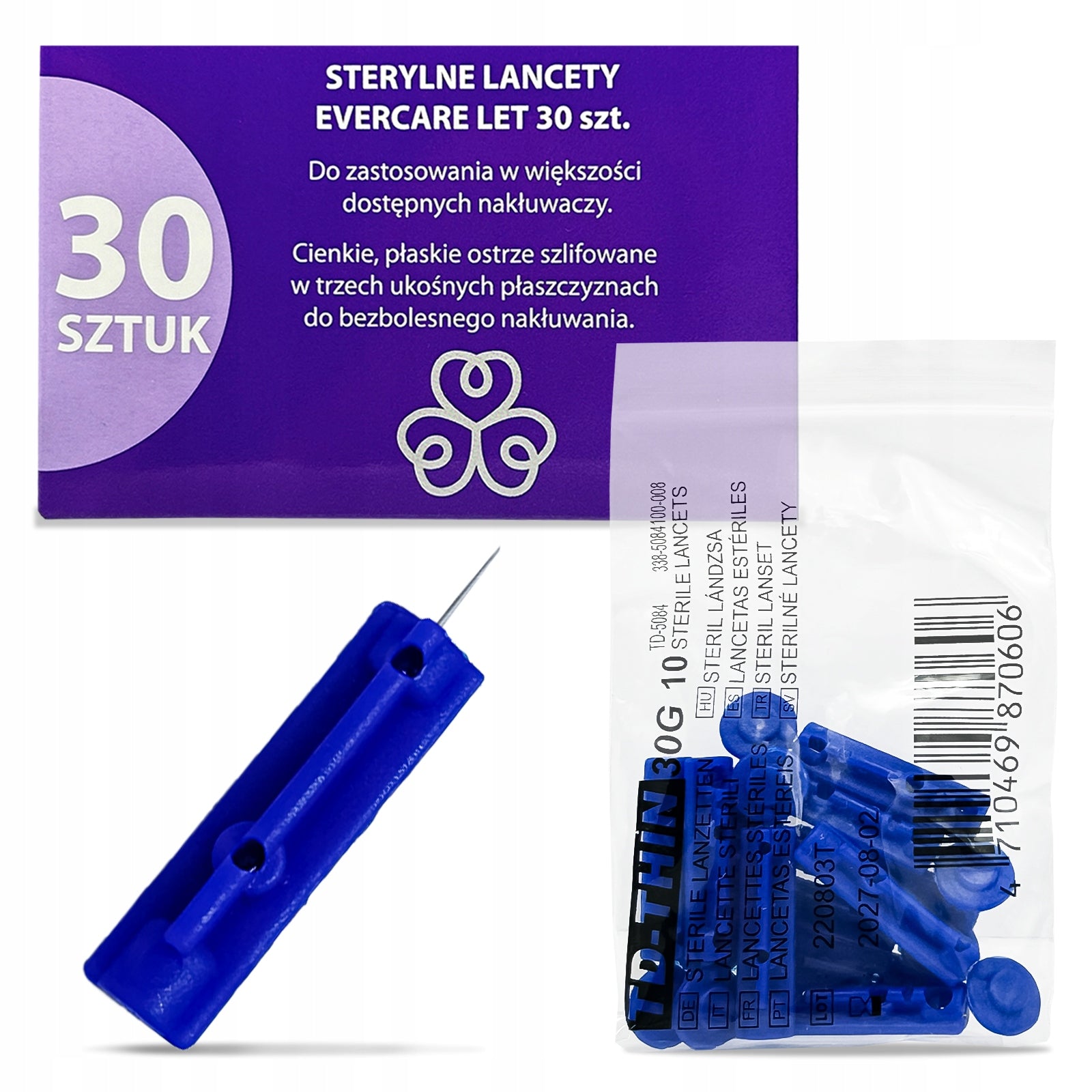 lancets for lancets Evercare 30 pieces Universal. High quality