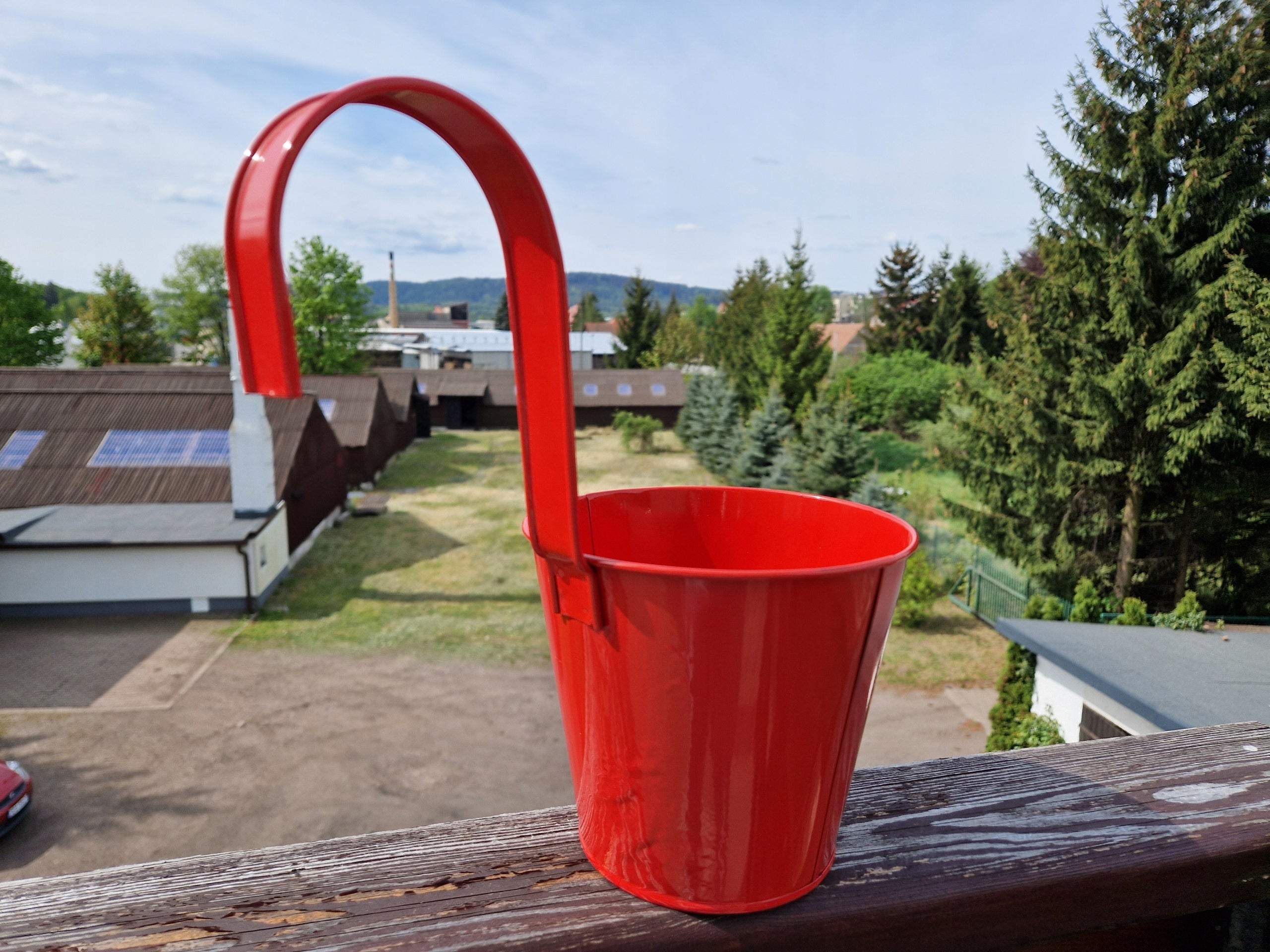 large BALCONY POT hanging on the balcony red 16 cm discount Manufacturer code 4066